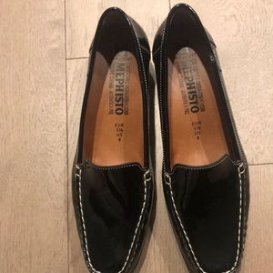 Mephisto Black Patent Loafers